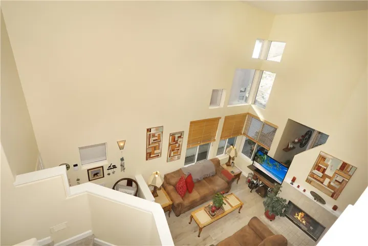 Living room view from the landing upstairs
