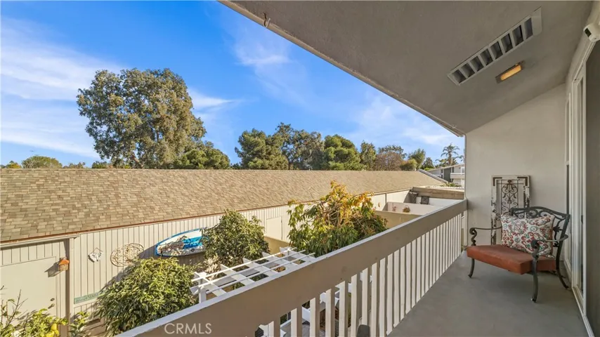 Balcony / Overlooks Backyard / Fruit Trees
