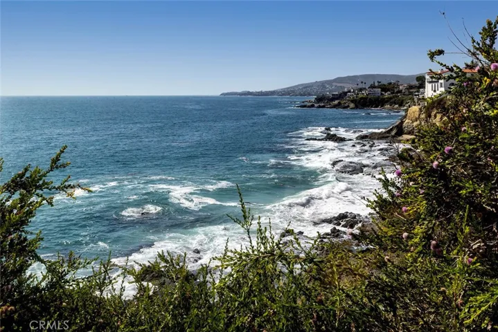 Views down the coastline