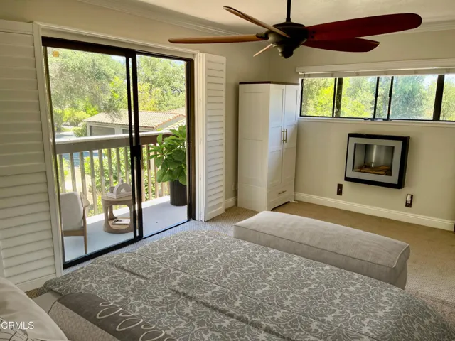 64 balcony bedroom staged