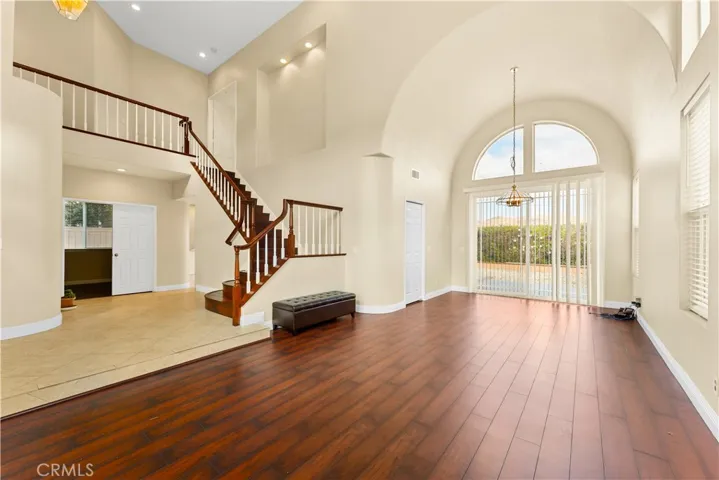 Full view of living room / dining room combo