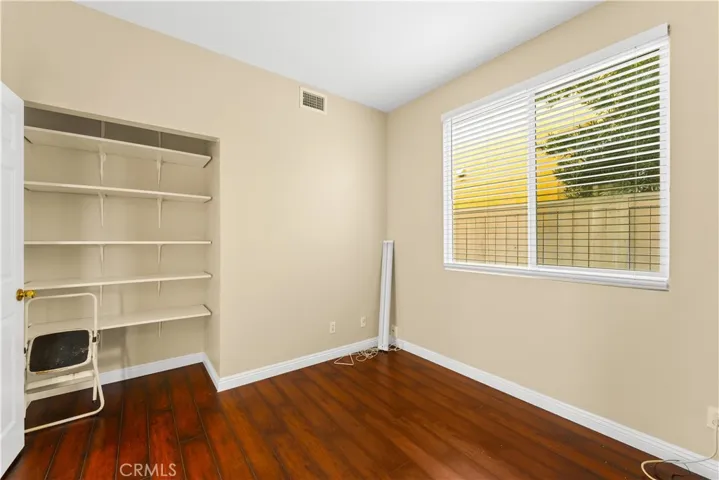 bonus room with shelves  or put door on for closet