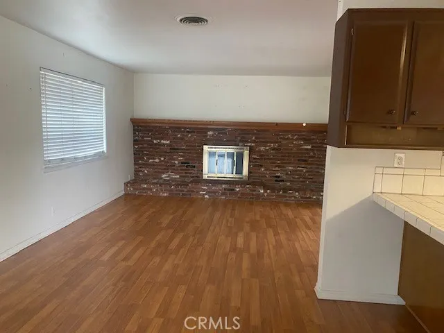Family room & fireplace.