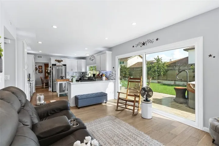 Kitchen open to the Family Room