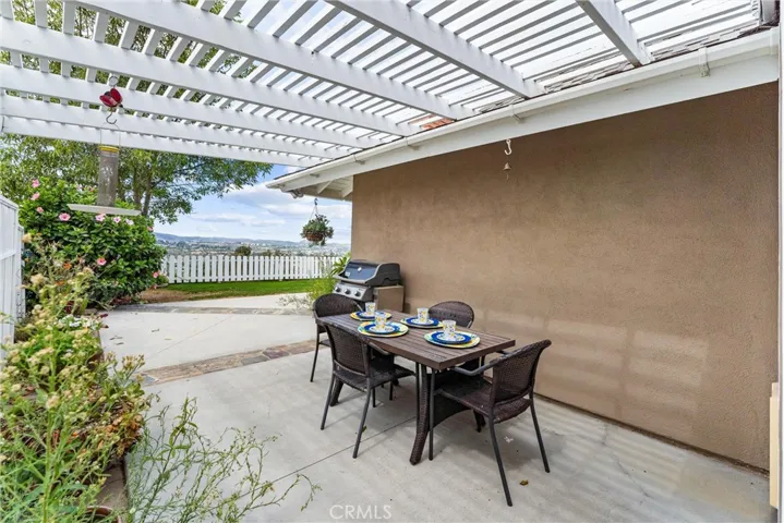 Wrap-around patio