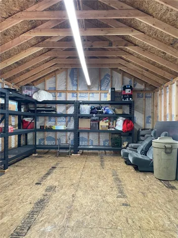 Large Shed with Shelving included