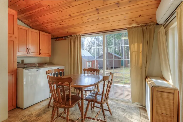 Washer and Dryer in Kitchen area.