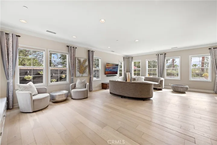 Light wood floor throughout on the first floor.
