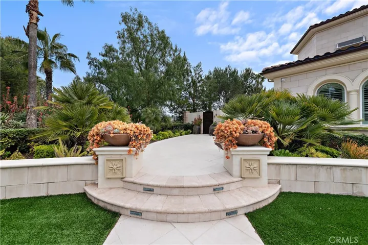 Private gated entrance.