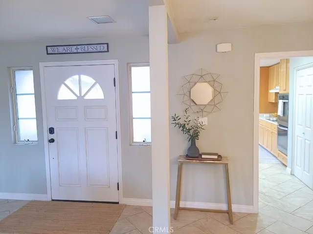 Front Door and entry table