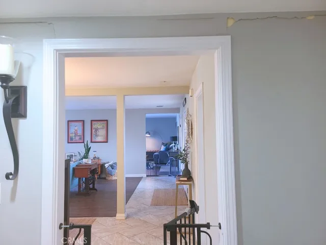 Hallway cracks from foundation movement