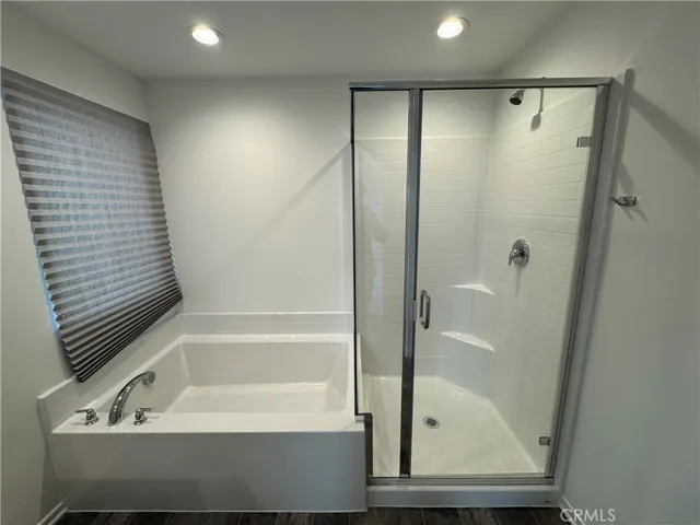 Walk-in Shower + Separate Bathtub
