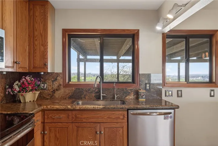 Great views from the window over the kitchen sink.