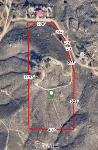 County Map of Property Lines. 12 Plus Acres. Property lines are an approximation to give a feel for the size of the lot.
