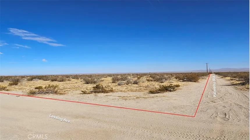 Looking E. at the SWC of the property.