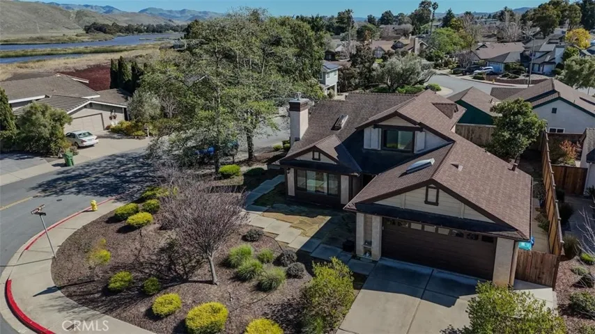 Large corner lot with low maintenance landscaping