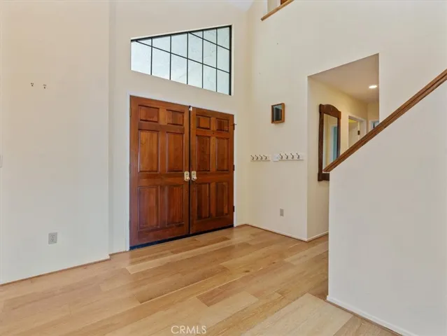 Grand double door entrance.