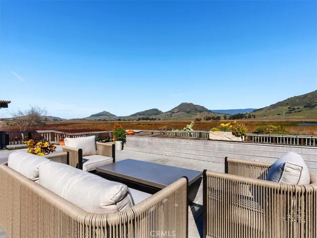 Spacious deck space.