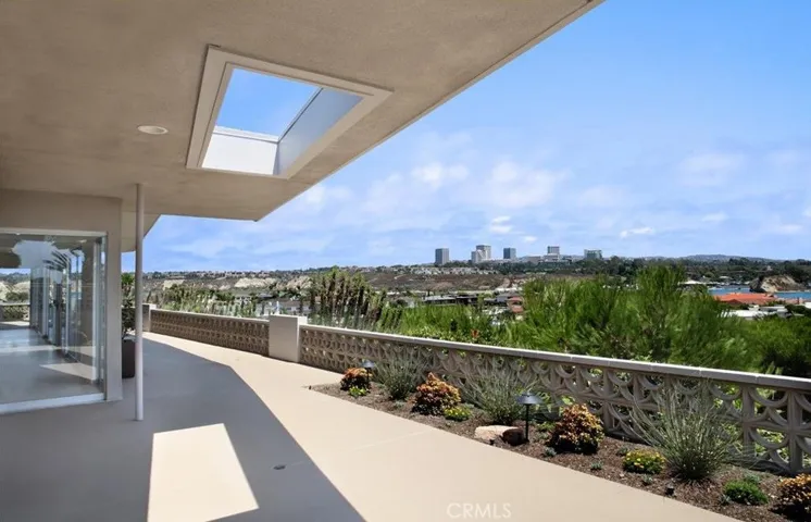 Back patio overlooking view.