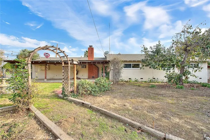 View from backyard facing the home