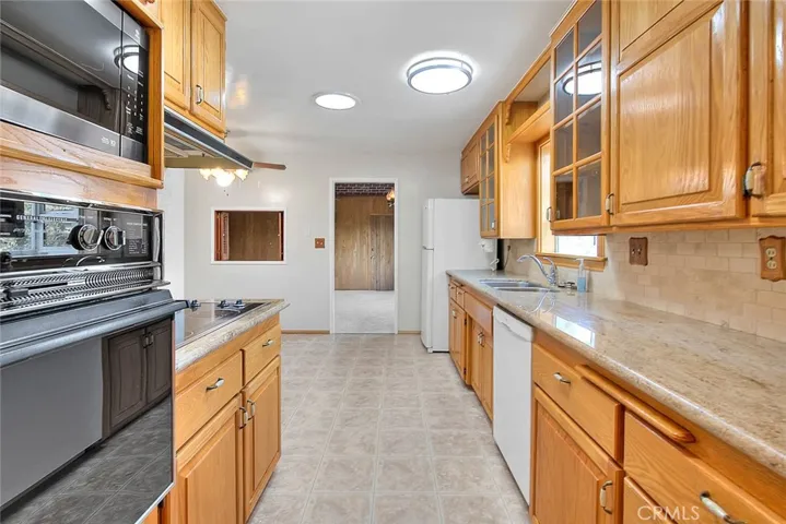 Facing in to family room