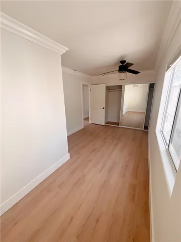 Secondary bedroom view to closet