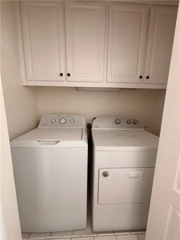 Laundry in closet