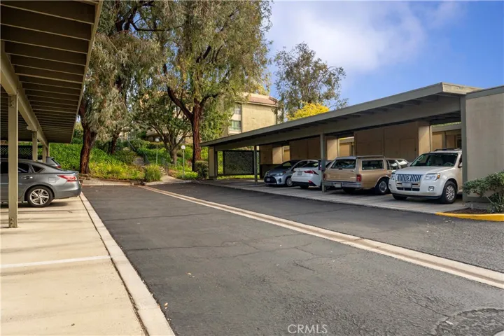 Carport parking is the last spot on the right side. You can view from you private balcony.