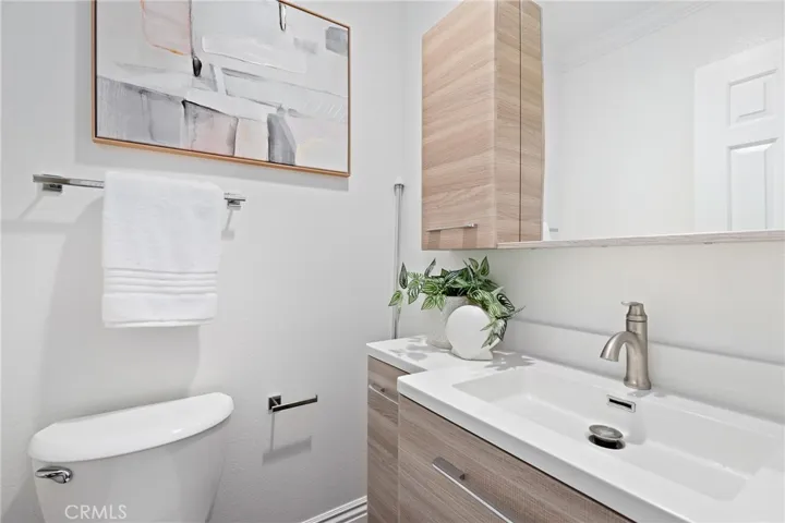 Powder Bathroom behind the dining area