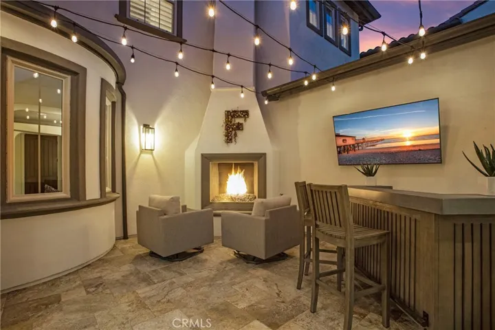 Interior Courtyard at Night