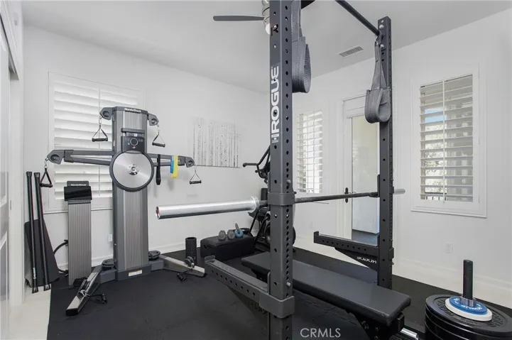 Bedroom 2 being used as Gym