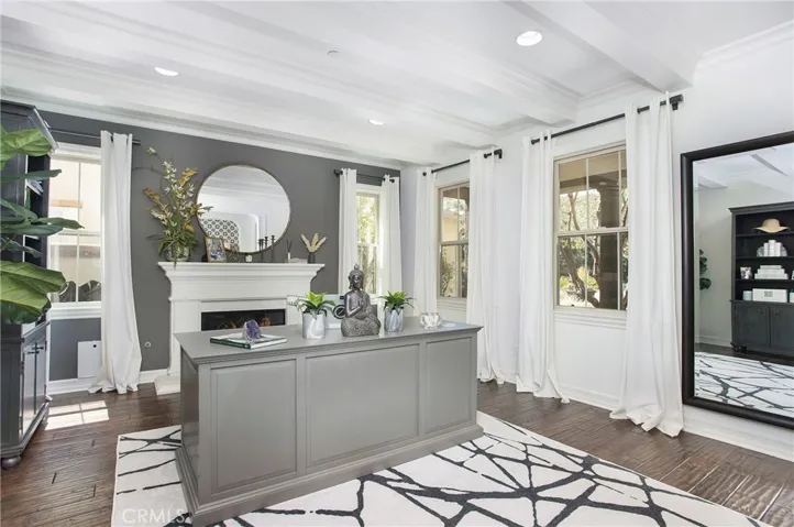 Living Room being used as an office