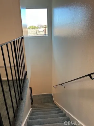 View from upstairs of stairs