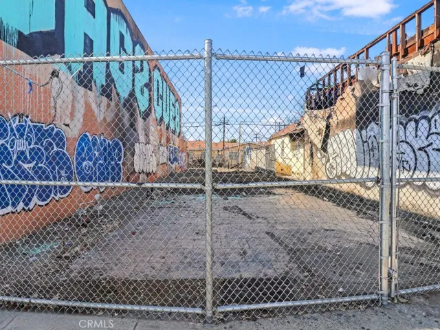 Secured with chain-link fencing
