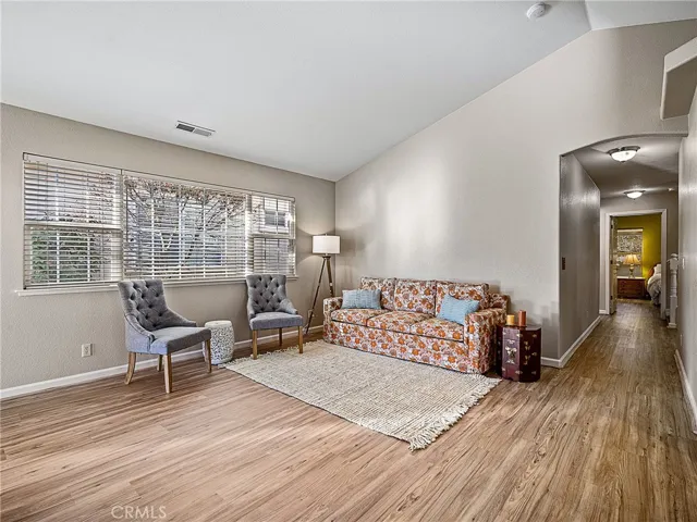 Vaulted ceilings in Family Room
