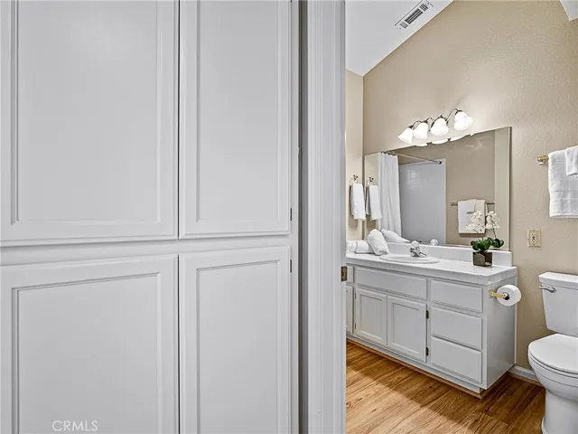 floor to ceiling extra storage for linens, games or hobbies