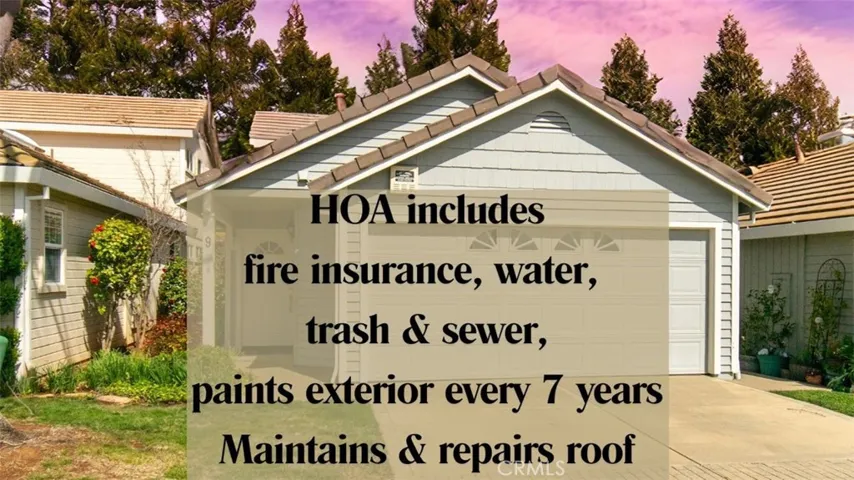HOA includes fire, water, sewer, trash, roof, exterior painting $514.20