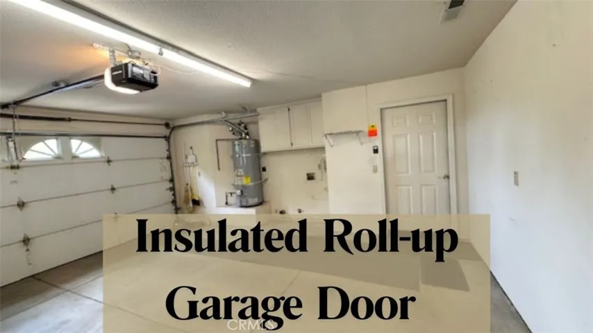 Garage is fully insulated, including the roll-up door