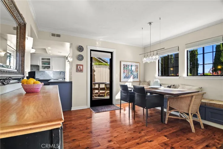 Dining Room opens to side patio area
