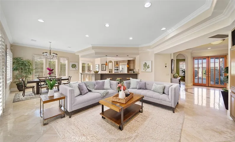 Generous family room