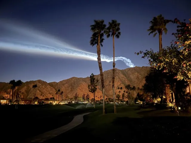 Mountain Lit up
