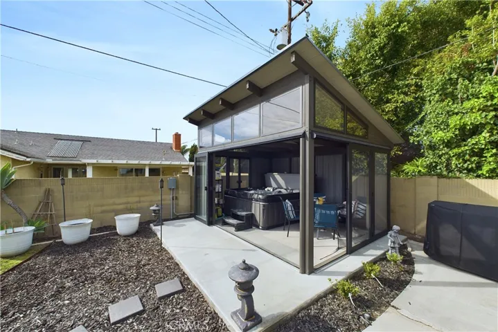Glass enclosed sunroom