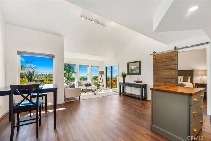 Generous living and dining area that is open concept