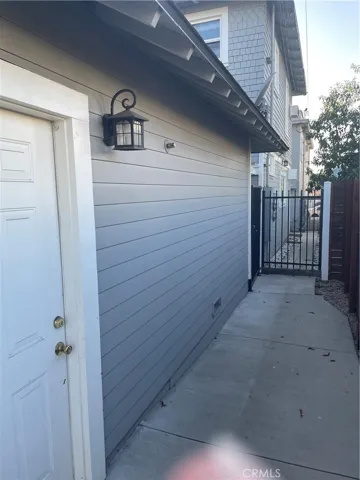 Garage entry and to apartments