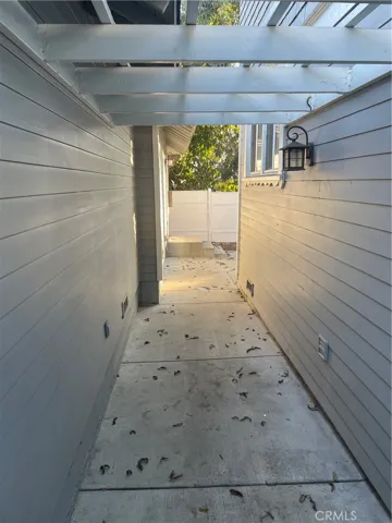 Walkway to apartments.