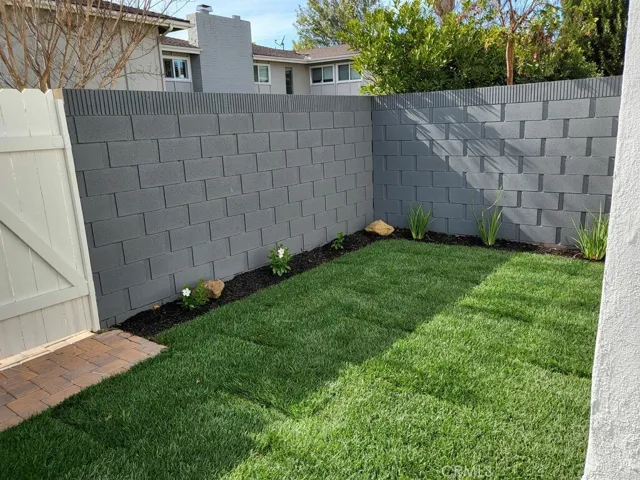 Back Yard Lawn Area with Lush Grass