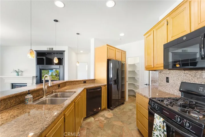 Looking towards the walk in pantry.