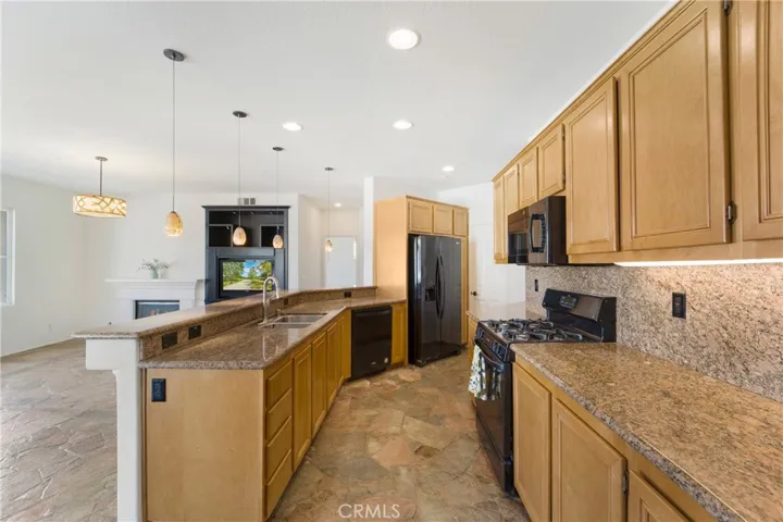 The refrigerator is included.