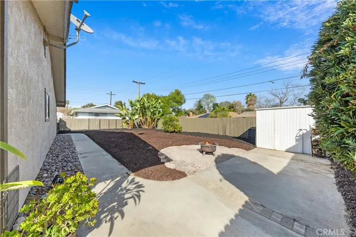 Private backyard