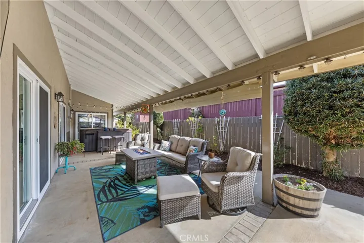 Covered patio